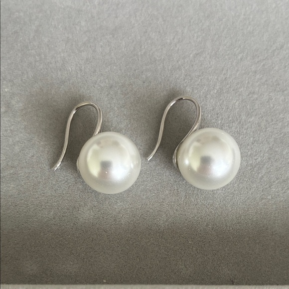 Swarovski Pearl Pure Blossom Drop Earrings - Picture 2 of 6